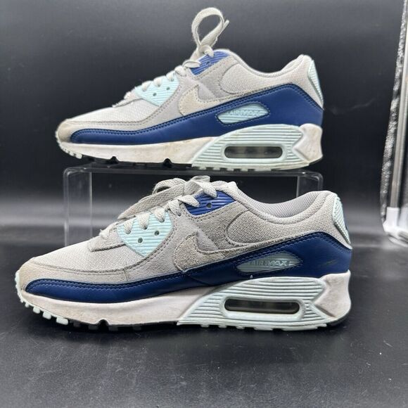 Nike Air Max 90 Pure Platinum White Glacier Blue FN6958-001 Men’s Size 6 EUC - Picture 2 of 8